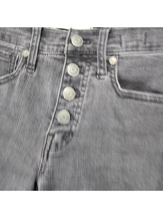 Madewell Jeans Womens 24 Black Denim Button Fly Skinny - Picture 2 of 13